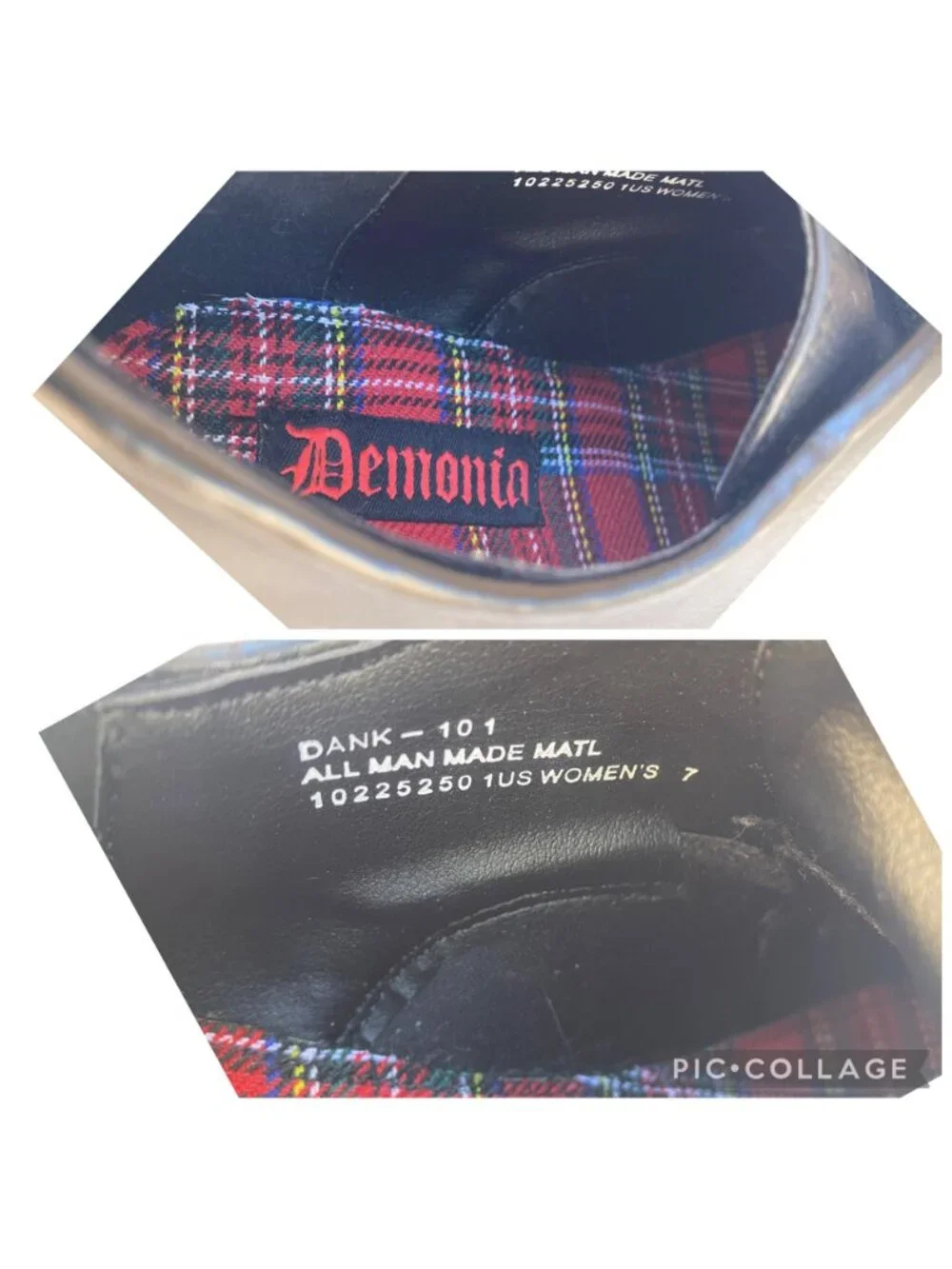 Demonia Dank Platform Creepers Shoes Black